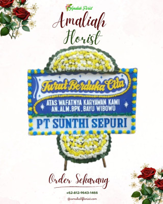 Papan Bunga Duka di Okhika