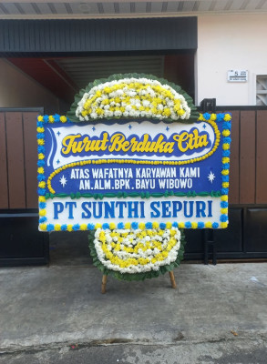 Papan Bunga Duka di Okhika